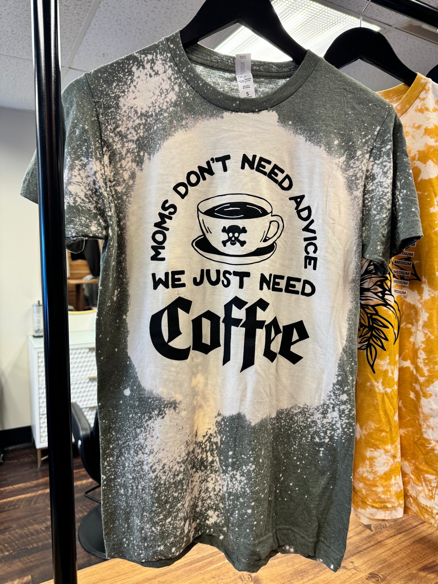 Need coffee bleached tee