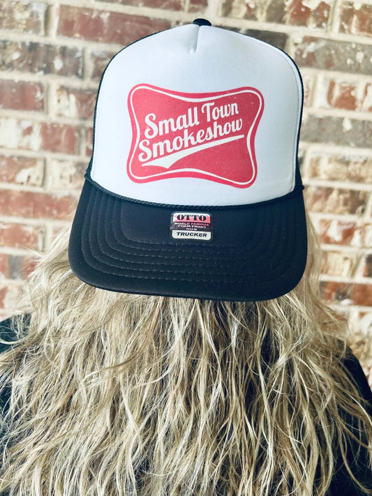 Small town smoke show trucker hat